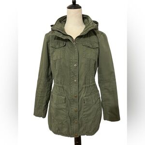 New York & Company utility jacket. Olive green, Small.